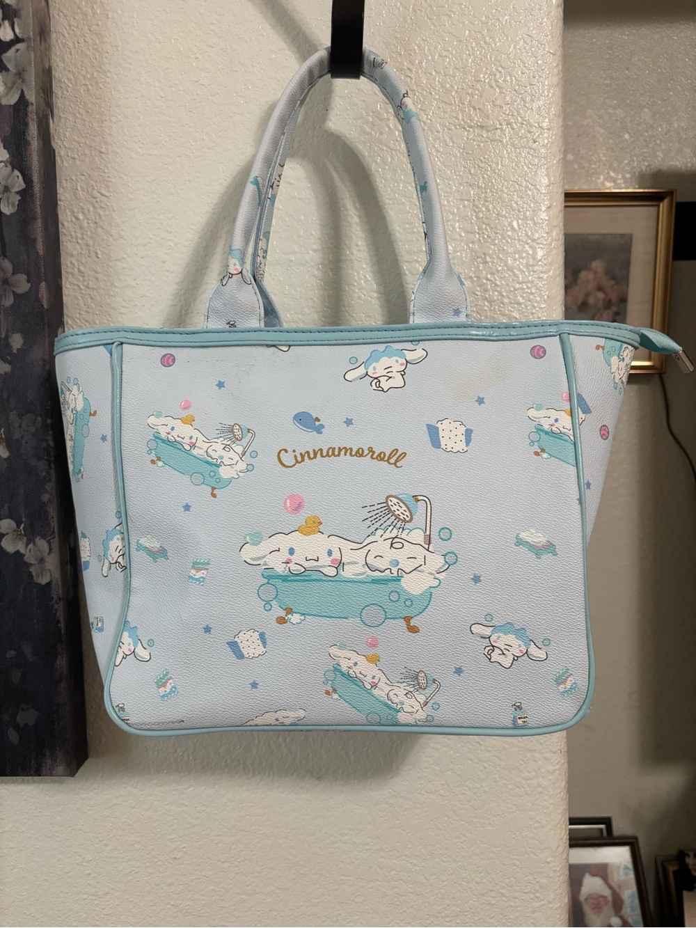 Sanrio Cinnamoroll Pastel Blue and White Tote Shoulder Bag